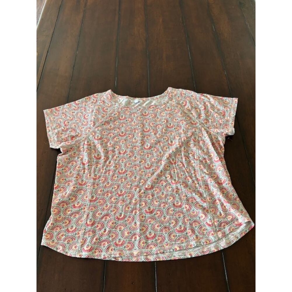 T by Talbots‎ Women Size 2X Short Sleeve Pullover Top